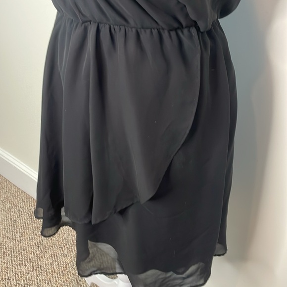 Xhilaration Stylish Black Wrap Dress with Spaghetti Straps. Small Petite - Picture 2 of 7